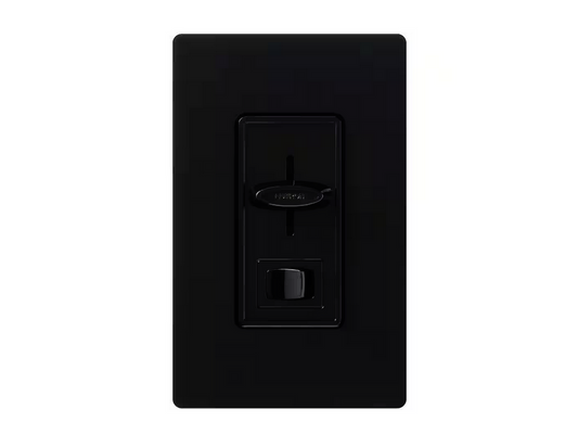 Skylark Dimmer Switch for Magnetic Low-Voltage, 450-Watt/600 VA, Single-Pole or 3-Way, Black (SLV-603P-BL)