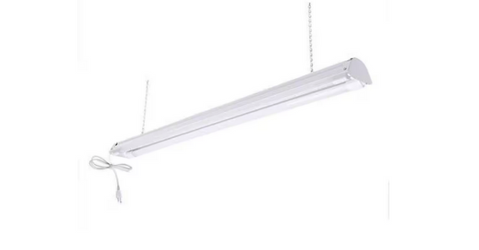 4 ft. 50-Watt T8/T12 LED White Shop Light High Output 4000K (LED Tubes Included) - 91010375926