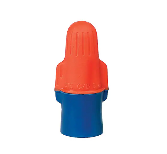 2 #22-3 #12 Performance Plus Wire Connectors, Orange/Blue (30 Each Per Bag, Case of 6 Bags)