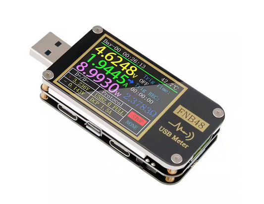 4-24 Volts USB Voltage Current Tester Voltmeter Ammeter Grey Orange - 91010608823