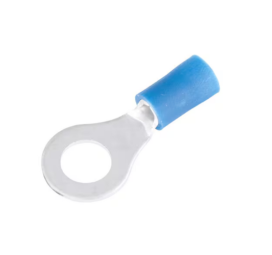 16-14 AWG Ring Terminal 12-1/4 Stud Blue 17-Pack (Case of 10)