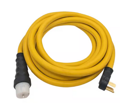 25 ft. SJT 50 Amp 125/250-Volts NEMA 14-50P to SS2-50R Generator Extension Cord - 91012037834