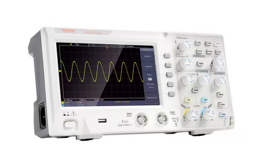 Digital Oscilloscope 1GS/S Sampling Rate 100MHZ Bandwidth 2 Channels Portable Oscilloscope with 7 in. Color Screen - 91010860281