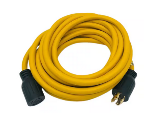 10 ft. SJT 30 Amp 125/250-Volts 14-30P to 14-30R Generator Extension Cord - 91012037831