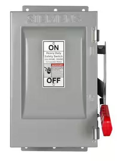 Heavy Duty 30 Amp 600-Volt 3-Pole Type 12 Non-Fusible Safety Switch - 9516939