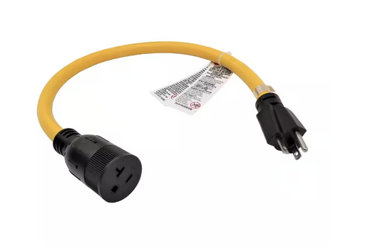2 ft. STW 12/3 20 Amp 125-Volt NEMA 5-20 Extension Cord - 91006310290