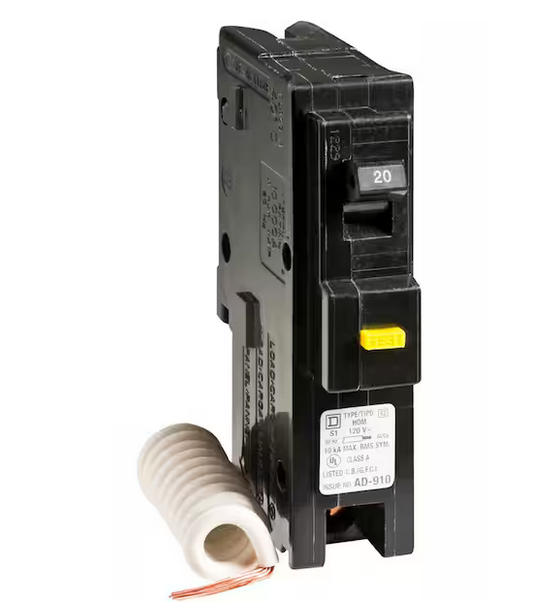 Homeline 20 Amp Single-Pole GFCI Circuit Breaker - 9576808