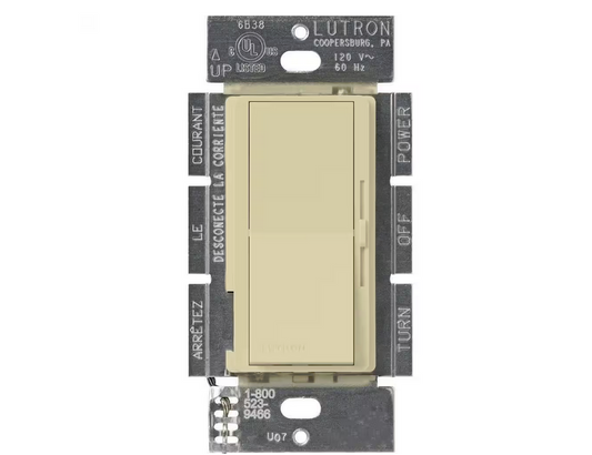 Diva 3-Speed Fan Control, Single-Pole/3-Way, 1.5 Amp, Ivory (DVFSQ-F-IV)