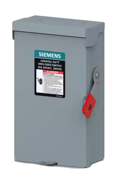 General Duty 30 Amp 2-Pole- 240-Volt Fusible Indoor Plus Series Safety Switch - 91009962488