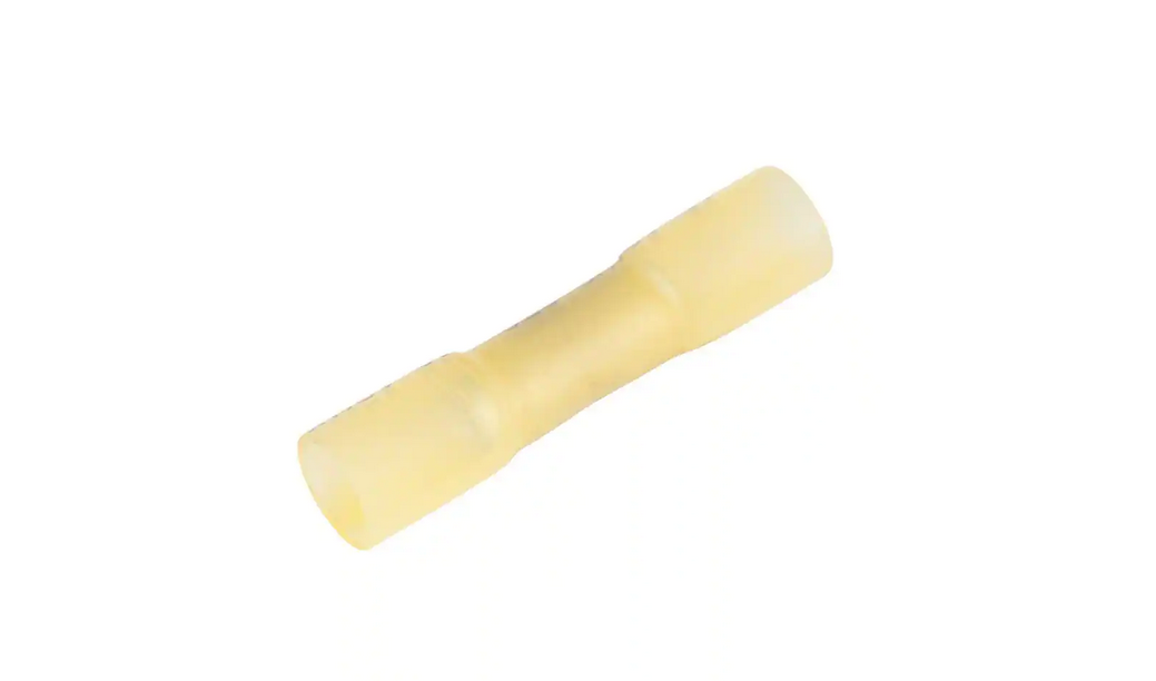 12, 10 AWG Yellow Butt Splice Heat Shrinks (5-Pack) - 9417674