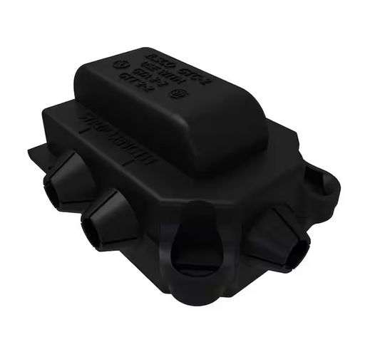 Aluminum Parallel Tap Connector, Dual Rated, Main Conductor Range 2-12, Includes Cover - 91006426871