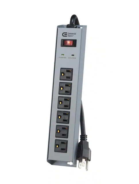 8 ft. 6-Outlet Metal Surge Protector - 91007546009