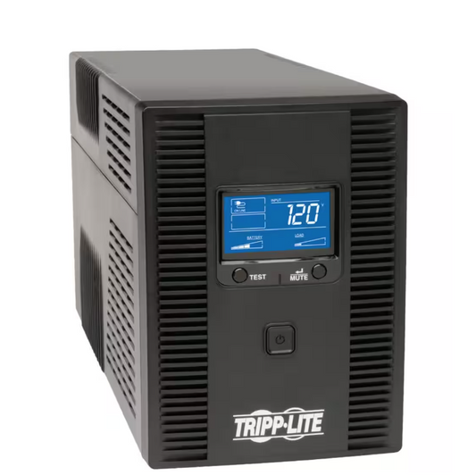 SmartPro 10-Outlet LCD Tower Line-Interactive 1,500VA UPS with LCD Display and USB Port - 91001563145