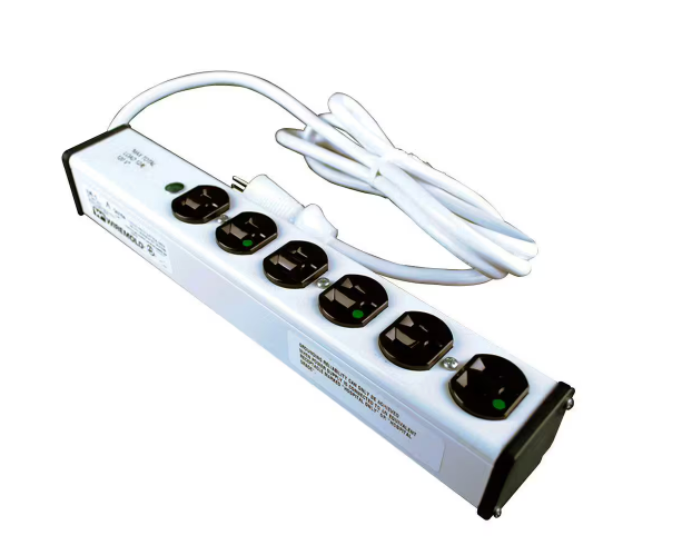 Wiremold 6-Outlet 20 Amp Medical Grade Power Strip, 6 ft. Cord - 91000541628