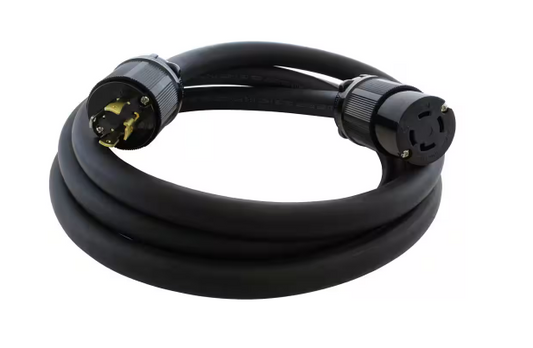 100 ft. 8/4 SOOW Super-Duty 4-Prong NEMA L14-30 30 Amp 250-Volt Generator Rubber Extension Cord - 91009420024