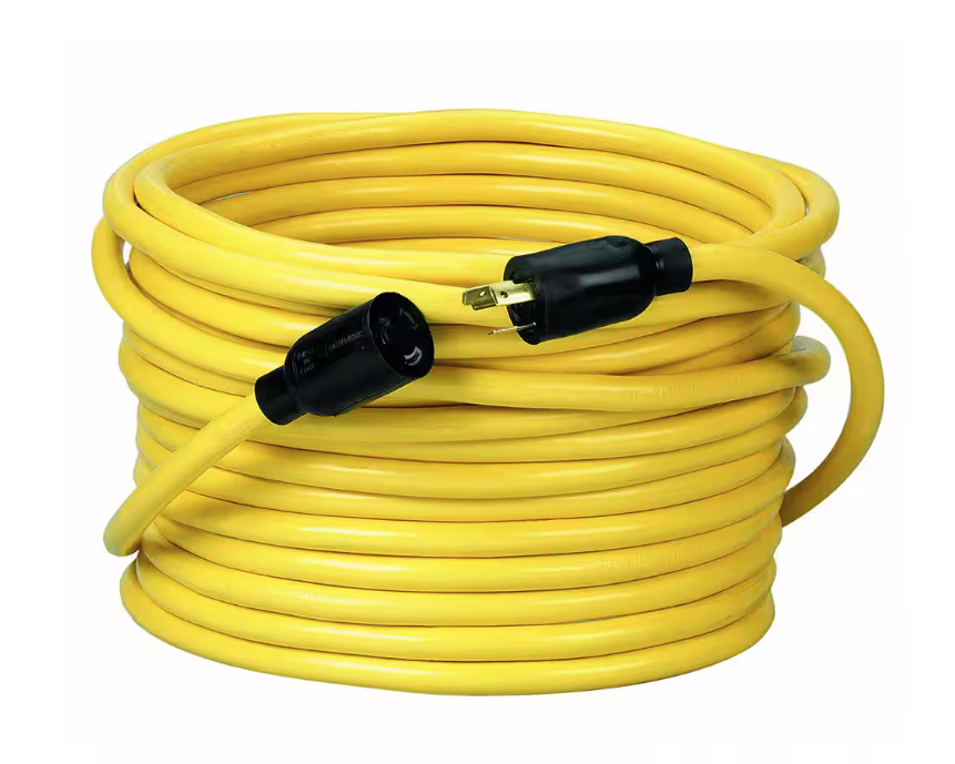 50 ft. 12/3 STW 20-Amp Power Distribution Outdoor Heavy-Duty Twist-Lock Generator Extension Cord - 91002290007