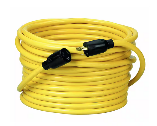 50 ft. 12/3 STW 20-Amp Power Distribution Outdoor Heavy-Duty Twist-Lock Generator Extension Cord - 91002290007