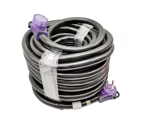 100 ft. 6/3+8/1 4-Wire Heavy-Duty RV/EV/Generator 50 Amp 125/250-Volt 14-50 Extension Cord NEMA 14-50P to 14-50R - 91006554587