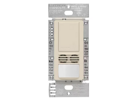 Maestro Dual-Tech Motion Sensor Switch, 6-Amp/Single-Pole, Light Almond (MS-A102-LA) - 91001083669