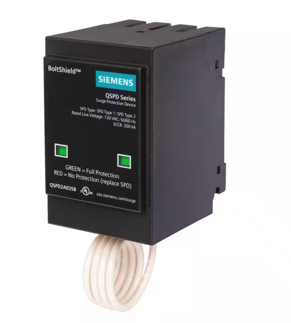 Boltshield QSPD 35 Amp, 120-Volt/240-Volt, Single Phase, 2-Pole, Type 1 Surge Protective Device - 91010376190