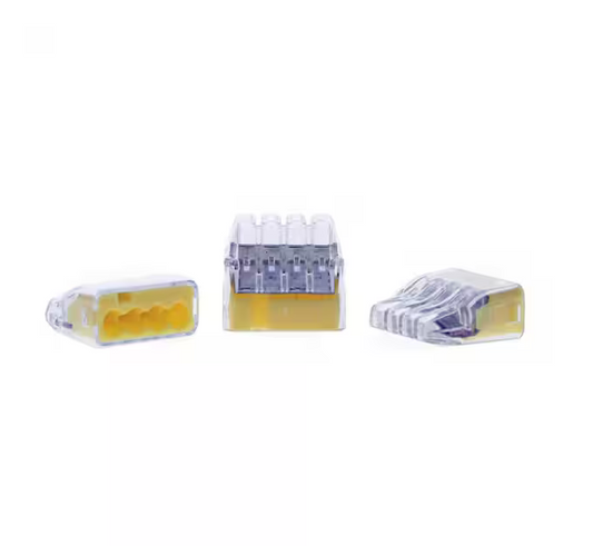 In-Sure 4-Port Yellow Wire Connectors (200-Jar) - 9508744
