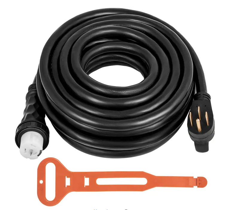 25 ft. Generator Extension Cord 50 Amp 125/250-Volt Generator Extension Cord with Twist Lock Connectors - 91007944794