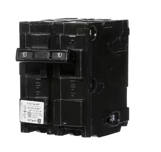 10 Amp Double-Pole Type QP Circuit Breaker - 9516939