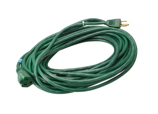 100 ft. 14/3 SJTW Outdoor Heavy-Duty Extension Cord, Green - 91005818439