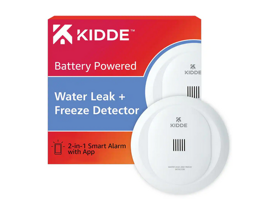 Kidde Smart Water Leak and Freeze Detector, Battery Operated - 91007619769