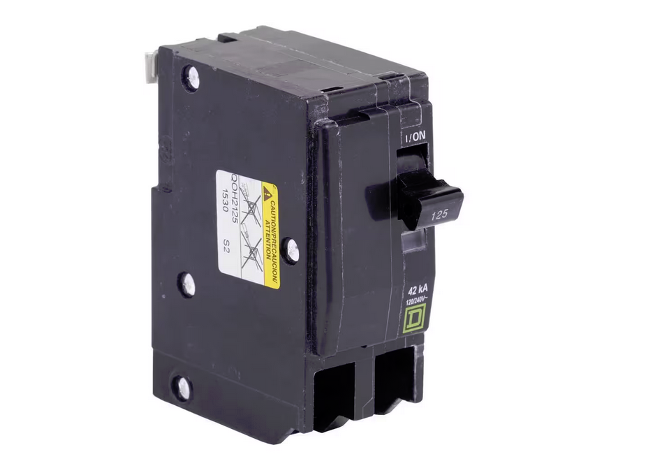 QO 125 Amp 42kA 2-Pole Plug-In Circuit Breaker - 91004542784