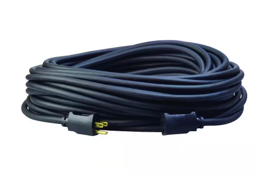 100 ft. 12/3 SJEOOW Black Polar/Solar Standard Extension Cord - 91008515636