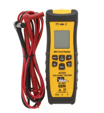 Voltage and Continuity Tester, GFCI, and Flashlight