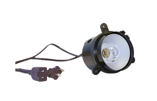 18/2 Black Furniture Incandescent Can Light with 2 ft. Male and Female Extension Cord Leads - 91007590466