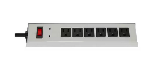 4 ft. 6-Outlet All Metal Surge Protector - 91003983064