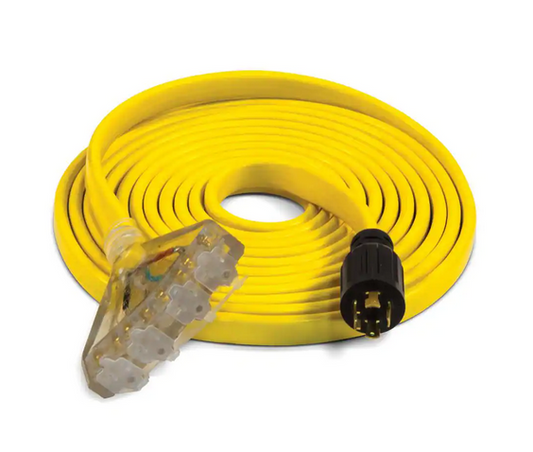 25 fts. 30 Amp 125/250-Volt Fan-Style Flat Generator Extension Cord - 91003060804