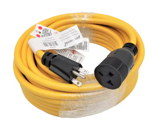 50 ft. SJTW 12/3 20 Amp 250-Volt NEMA 6-15 Indoor/Outdoor Extension Cord - 91006310297