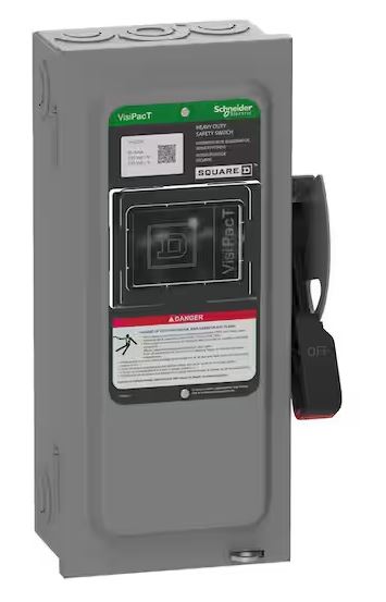 VisiPacT 30 Amp 240-Volt 2-Pole Fused With Neutral Indoor Heavy-Duty Safety Switch VH221N - 91010776764