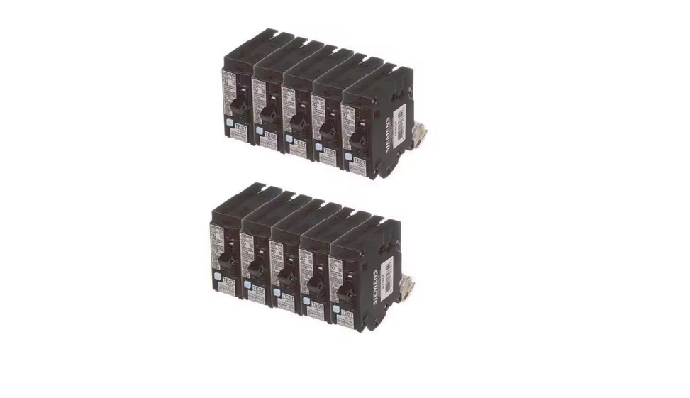 20 Amp Single Pole Dual Function Circuit Breakers (10-Pack)