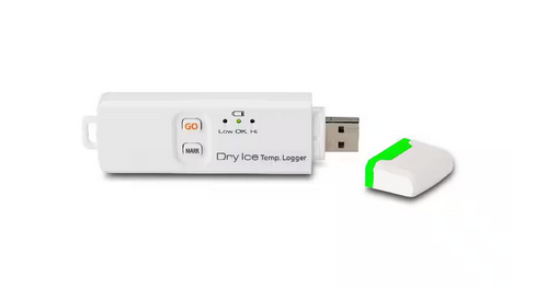 Single-Use USB Dry Ice Datalogger (Minus 112°F/Minus 80°C) - 91010482859
