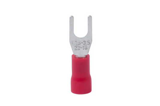 22-18 AWG 4 to 6 Stud Spade Terminal, Vinyl Red (10-Pack) - 9268995