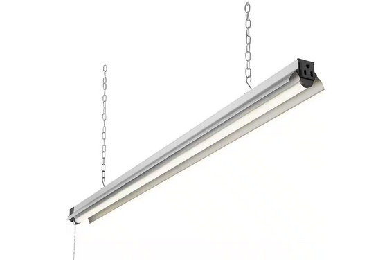 4 ft. 250- Watt Equivalent Integrated LED Silver Shop Light 4000K, 55W, 5000 Lumens, Linkable - 91004224019