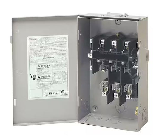 60 Amp 120/240-Volt 14,400-Watt Fused General-Duty Safety Switch - 9800416