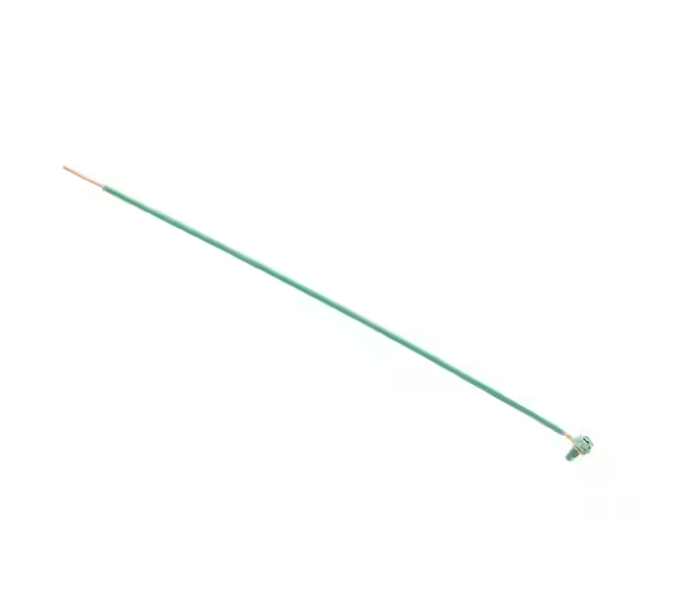 12 AWG Solid 10 in. Pigtail with Loop and Ground Screw and Stripped End 50/Bag - 91009708152