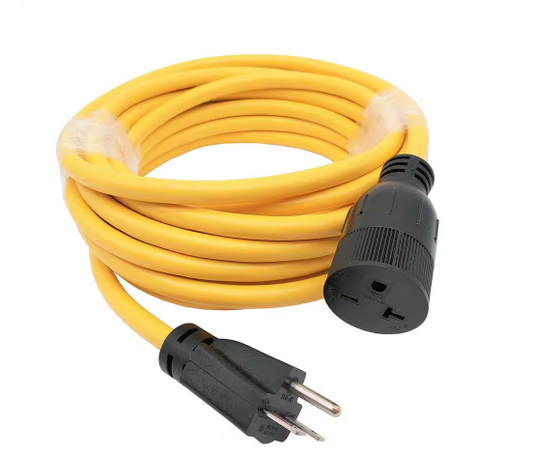 25 ft. SJTW 12/3 20 Amp 250-Volt NEMA 6-15 Indoor/Outdoor Extension Cord - 91006310294