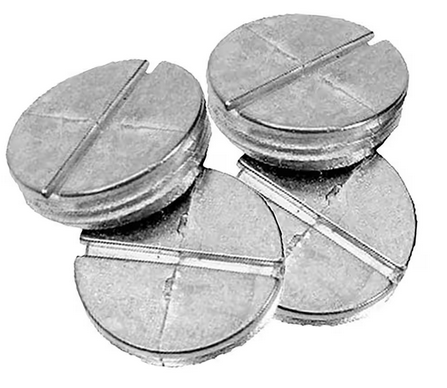 1/2 inch Weatherproof Electrical Box Closure Plugs, Gray, (4-Pack) - 91010323343