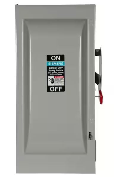 General Duty 100 Amp Triple Pole 240-Volt Outdoor Fusible Safety Switch with Neutral - 9448419