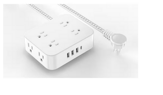 12-In-1 8-Outlet 5 ft. Power Strip with 4 USB Ports - 91009118715