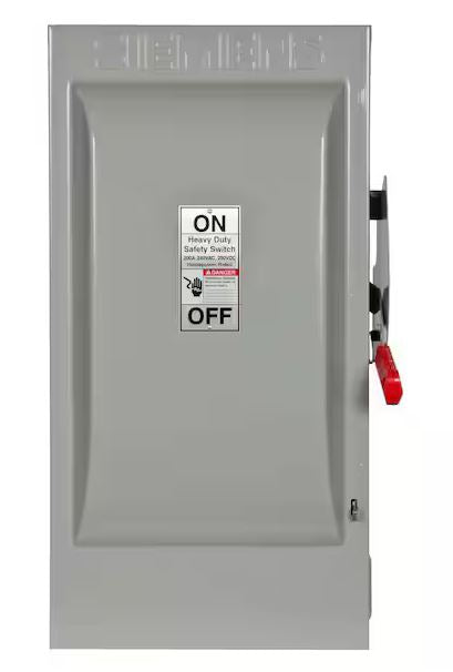 Heavy Duty 200 Amp 240-Volt 2-Pole Indoor Fusible Safety Switch with Neutral - 9516939