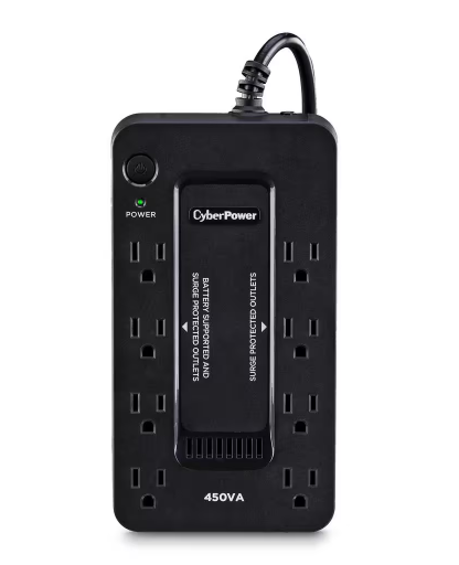 450VA 120-Volt 8-Outlet UPS Battery Backup - 91004043727