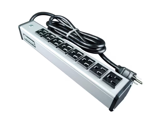 Wiremold 8-Outlet 15 Amp Compact Power Strip, 6 ft. Cord - 91000541596